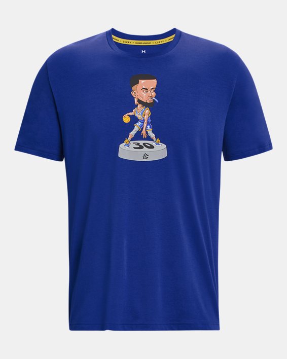 Men's Curry Bobblehead Short Sleeve in Blue image number 3